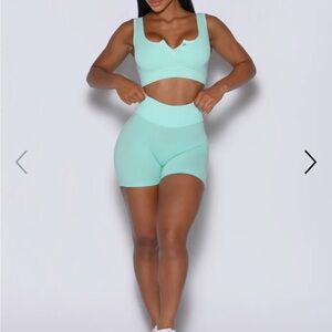 Bombshell Sportswear Mint Athletic Shorts